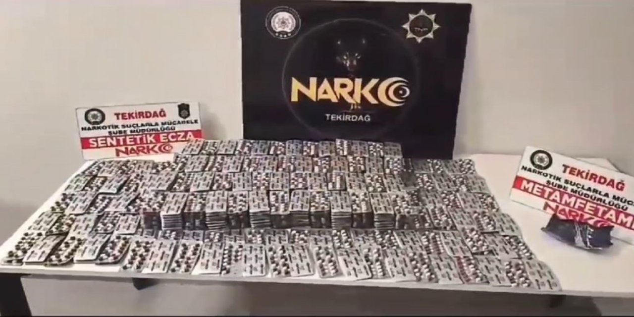 Tekirdağ’da Uyuşturucu Operasyonu: 7 Bin Uyuşturucu Hap Bulundu