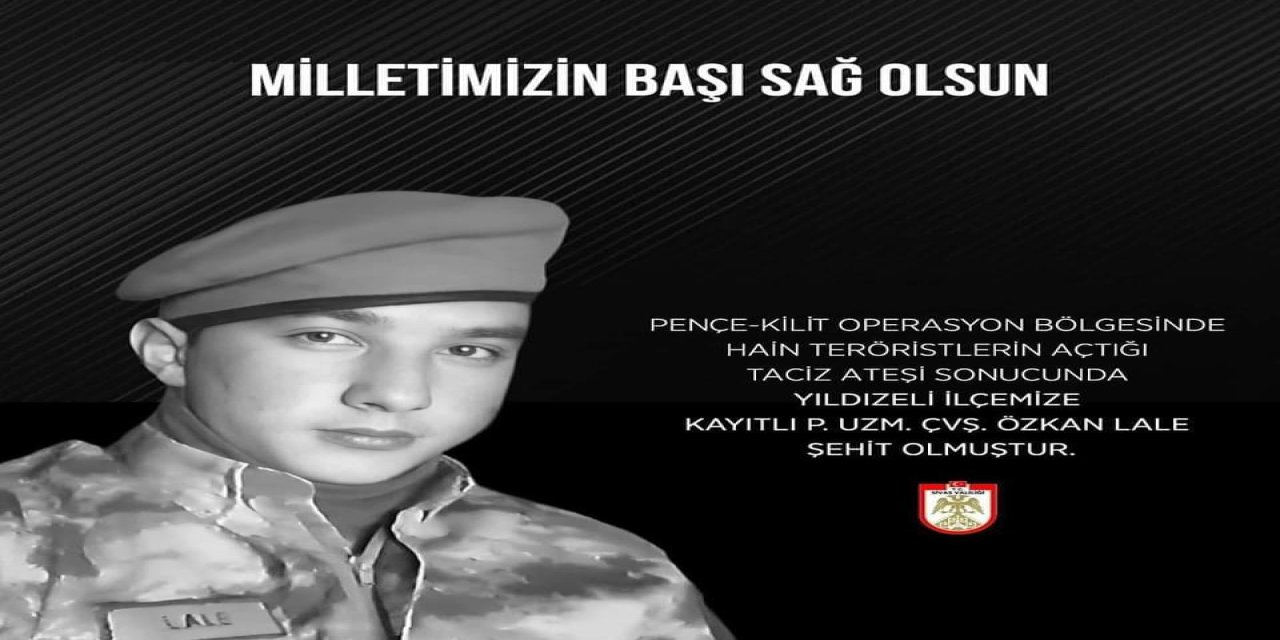 Sivas'a Şehit Ateşi Düştü