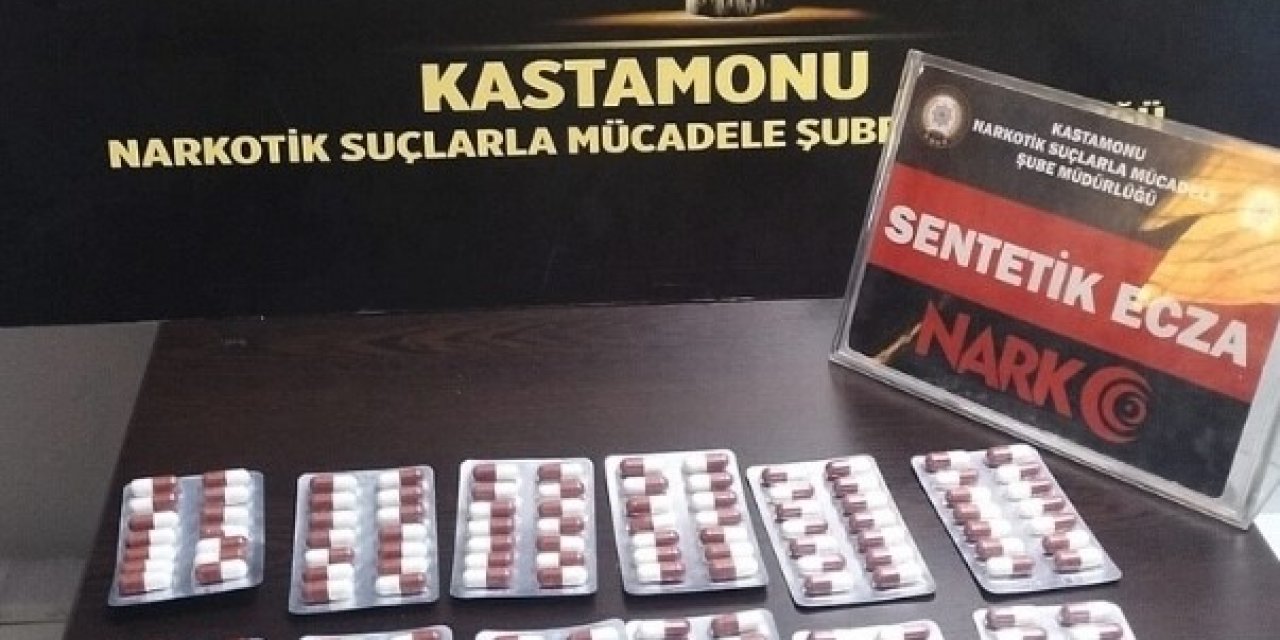 Kastamonu’da 168 Adet Sentetik Ecza Hapı Ele Geçirildi: 1 Gözaltı