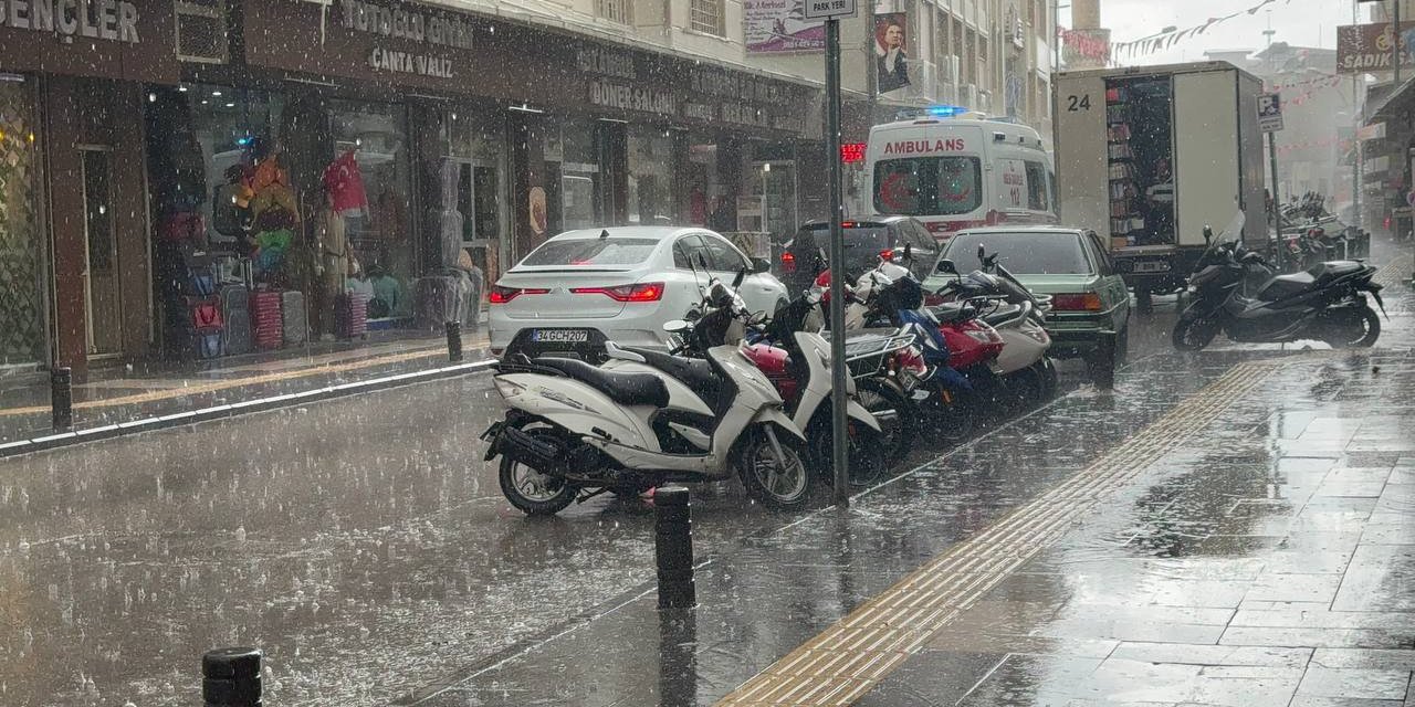 Kilis’te Sağanak Yağış Etkili Oldu