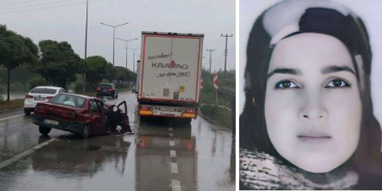Samsun'da TIR ile çarpışan otomobildeki anne öldü, eşi ve çocuğu yaralandı