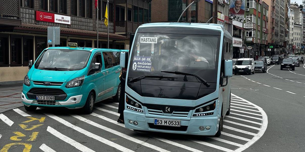 Rize'de Toplu Ulaşım Ücretleri Değişti