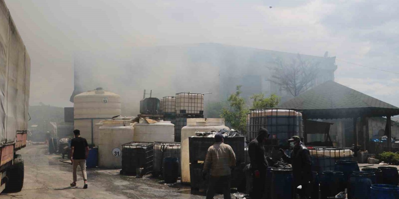 Zeytinyağı Fabrikasında Yangın