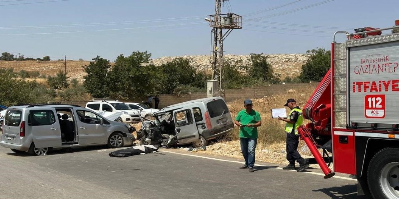 Gaziantep’te feci kaza: 1 ölü, 8 yaralı