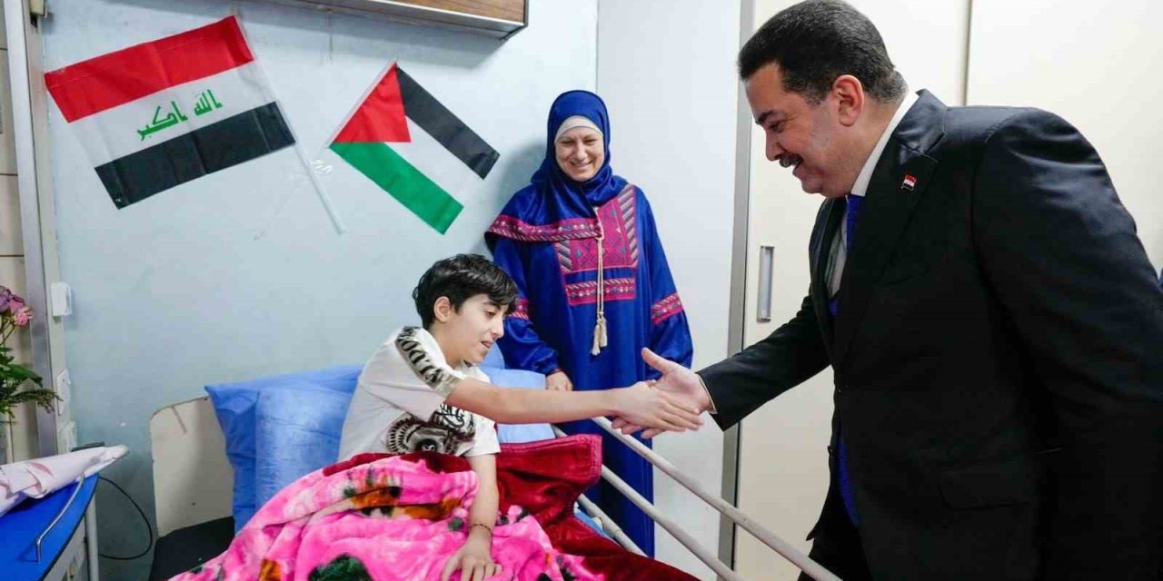 Irak Başbakanı Sudani’den Filistinli Yaralılara Ziyaret