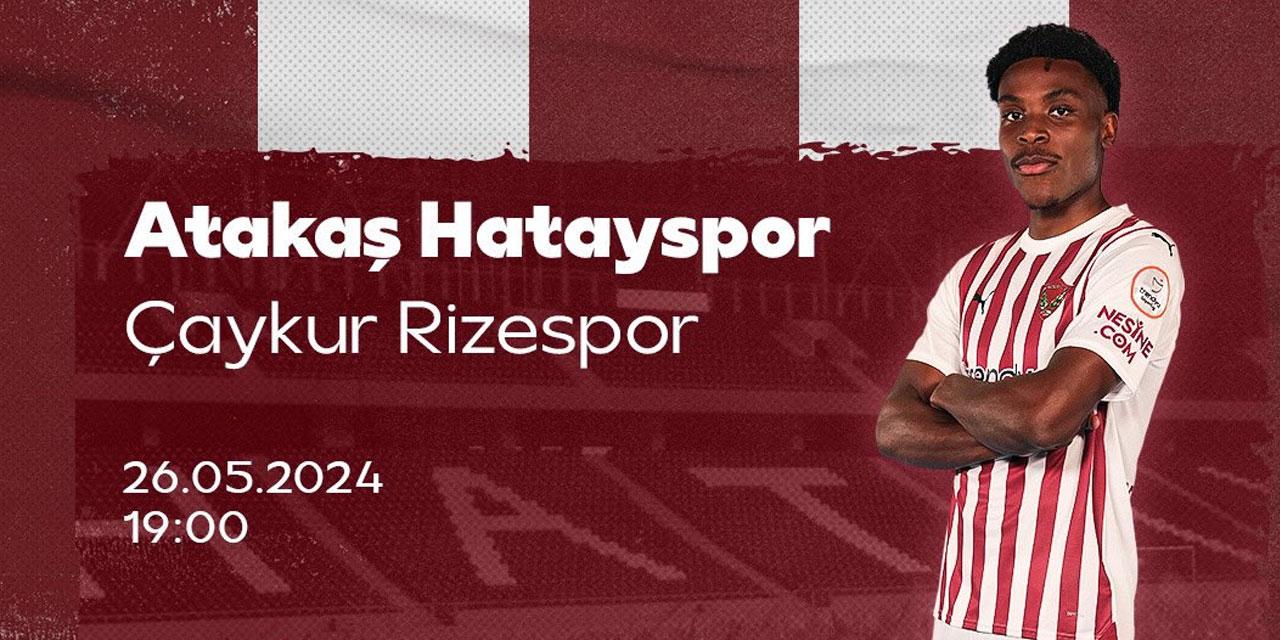 Hatayspor'un Çaykur Rizespor Maçı ilk 11'i