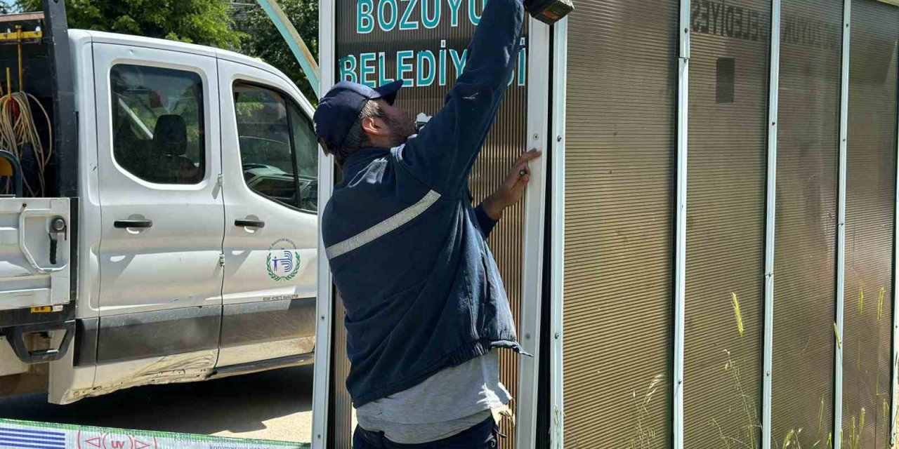Bozüyük’te Otobüs Ve Dolmuş Duraklarına Bakım
