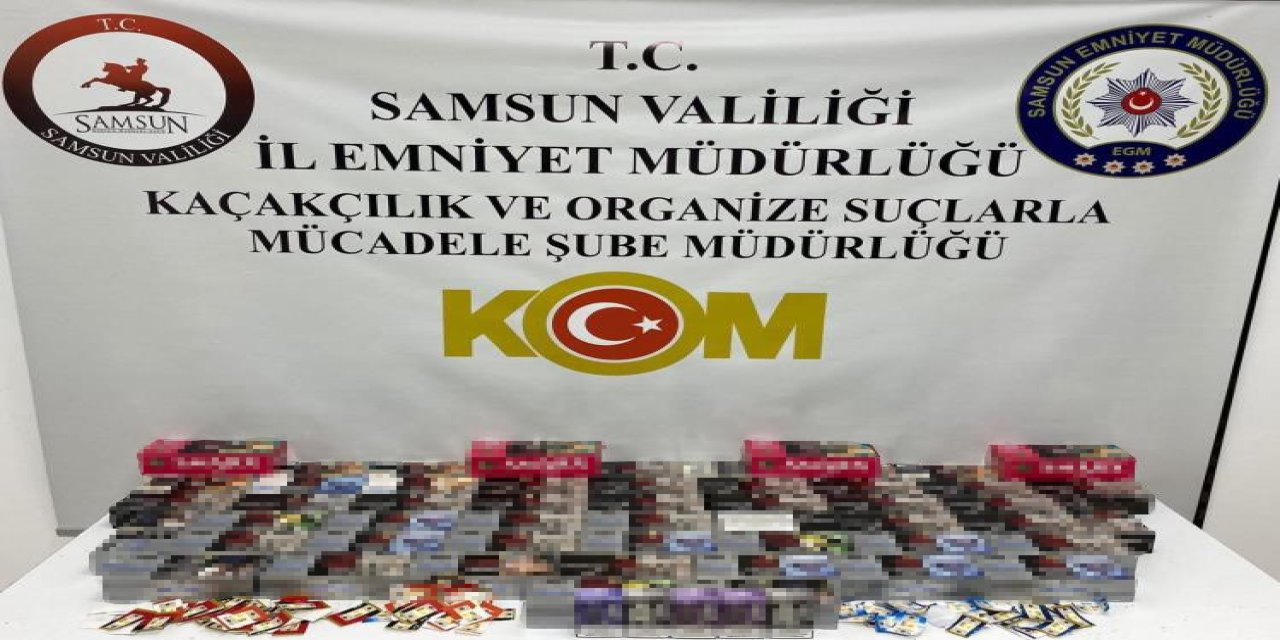 Samsun’da 11 Bin Adet Doldurulmuş Makaron Ele Geçirildi