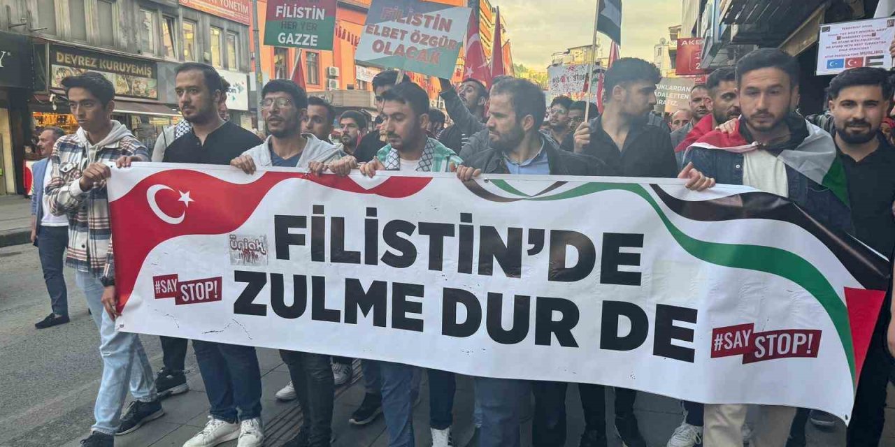 Zonguldak’ta Filistin’e Destek Yürüyüşü