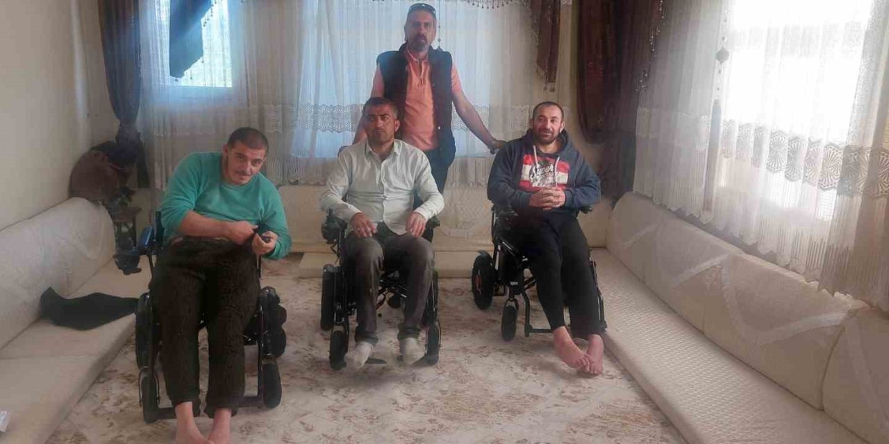 Felçli Üç Kardeş, Akülü Sandalyelerine Kavuştu
