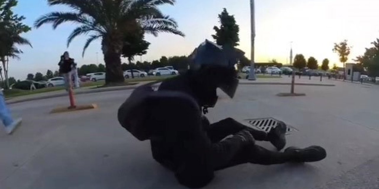 Maltepe’de Motosikletli Kaza Yaptığı Anları Böyle Kaydetti