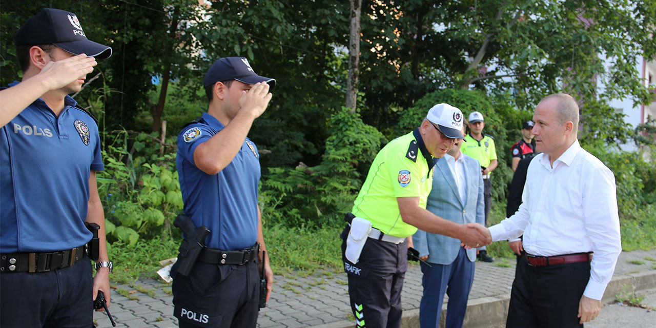 Rize Emniyet Müdürü Türesin’den Şok Uygulama Yerinde Denetim