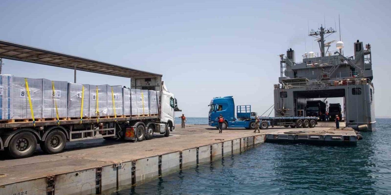 Abd’nin Gazze Şeridi Kıyısına Kurduğu İskelede Parça Kopması Sonucu Operasyonlar Askıya Alındı