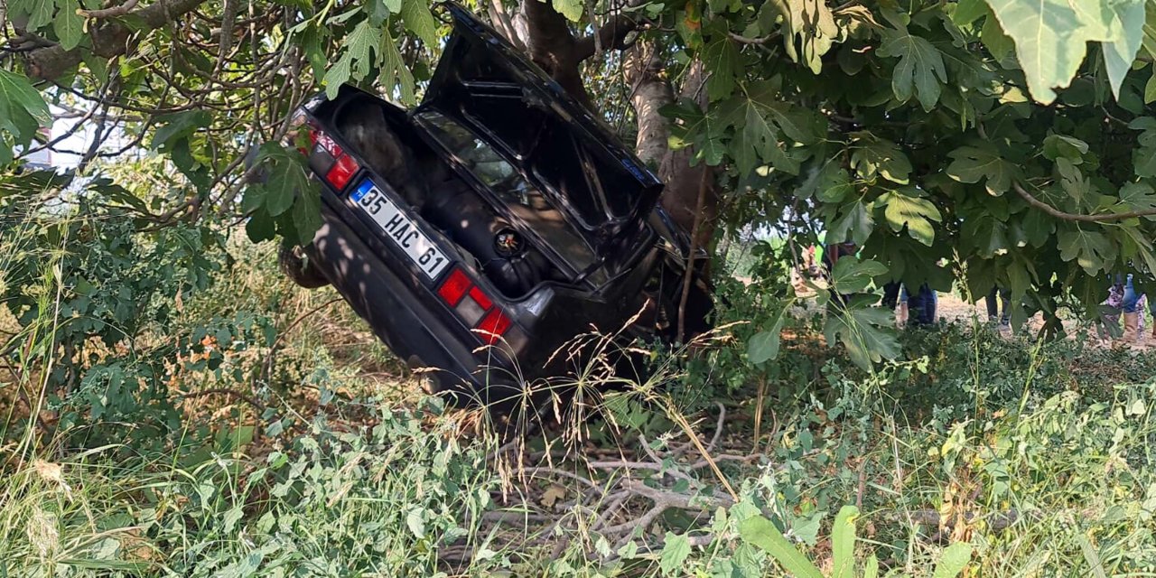 Ağaca Çarpan Otomobilin Sürücüsü İle Arkadaşı Öldü