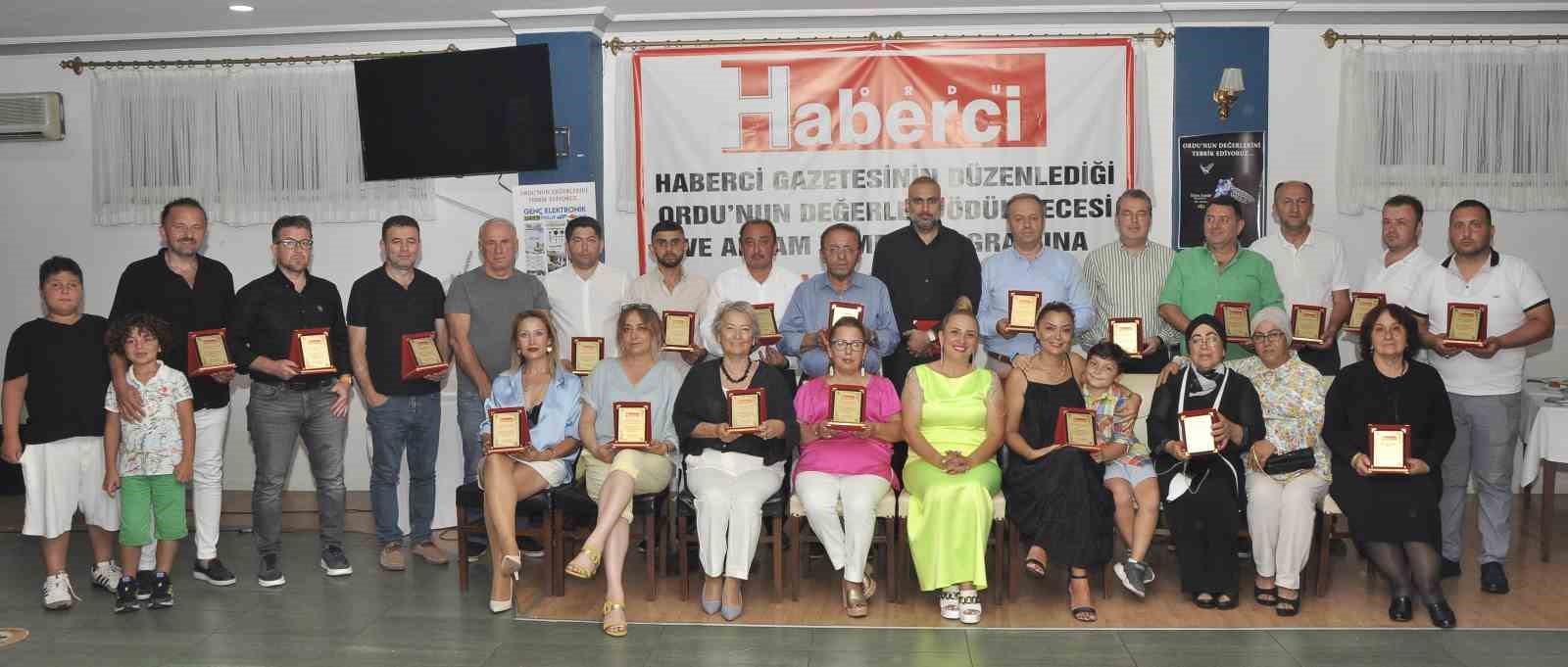 Ordu’nun değerleri onurlandırıldı