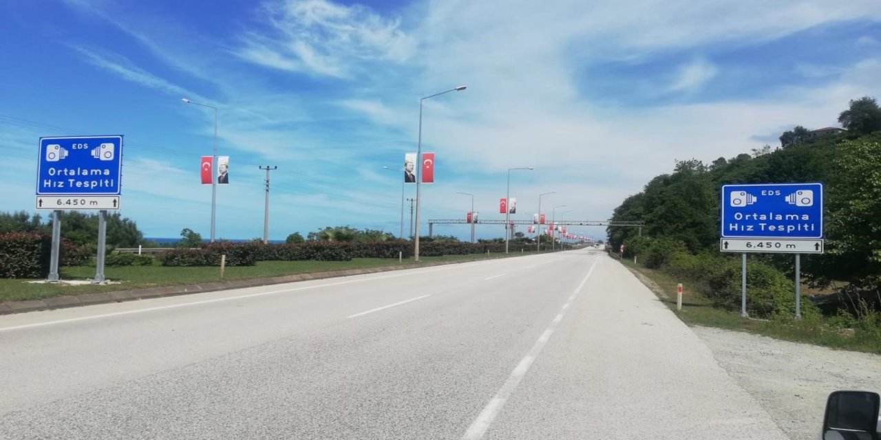 Ordu’da Ortalama Hız İhlal Tespit Sistemi 1 Haziran’da Başlıyor
