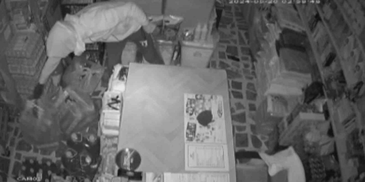 Markette Alışveriş Yaparcasına 100 Bin Tl’lik Vurgun Yapan Hırsız Kamerada