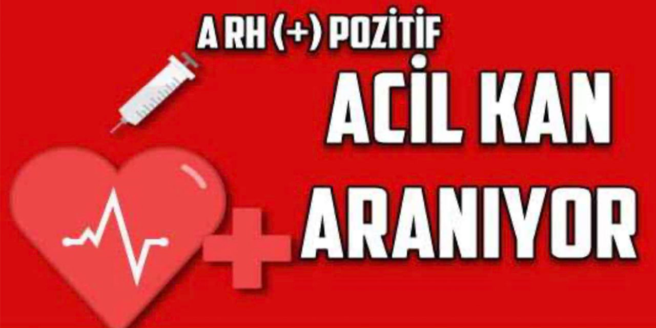Rize'de  A Rh (+) kan aranıyor