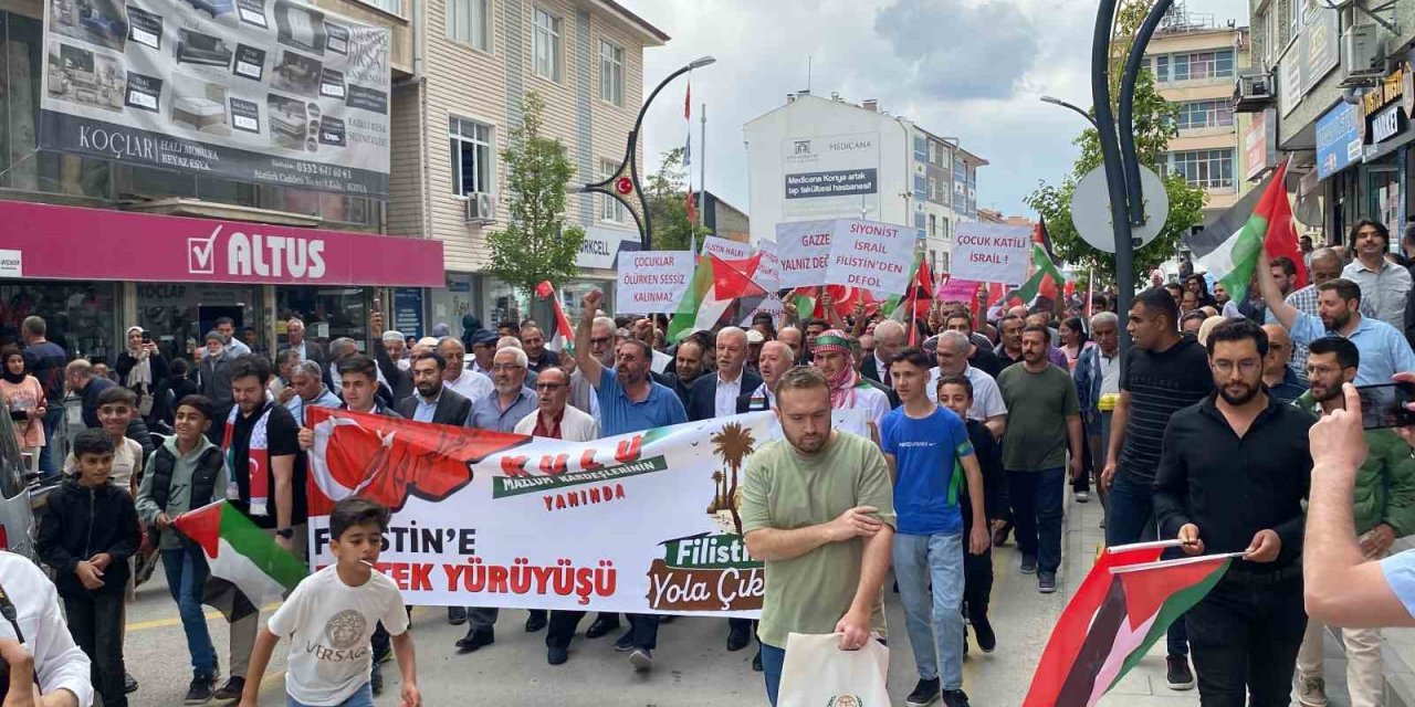 Kulu’da Filistin’e Destek Yürüyüşü