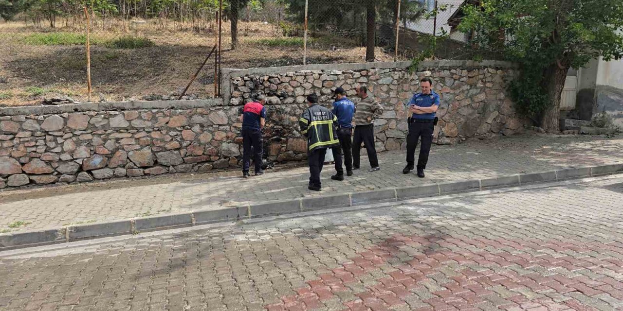 Tokat’ta Çay İçmek İçin Yaktığı Mutfak Tüpü Alev Aldı
