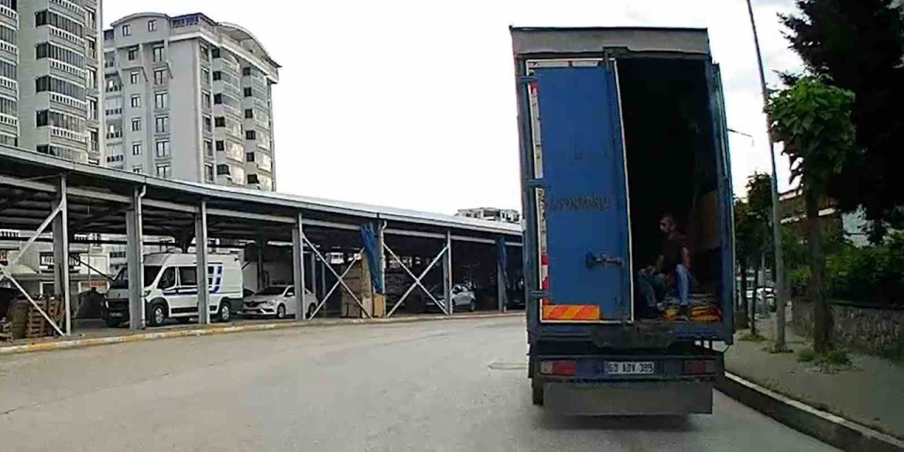 Tokat’ta Tehlikeli Yolculuk Kamerada