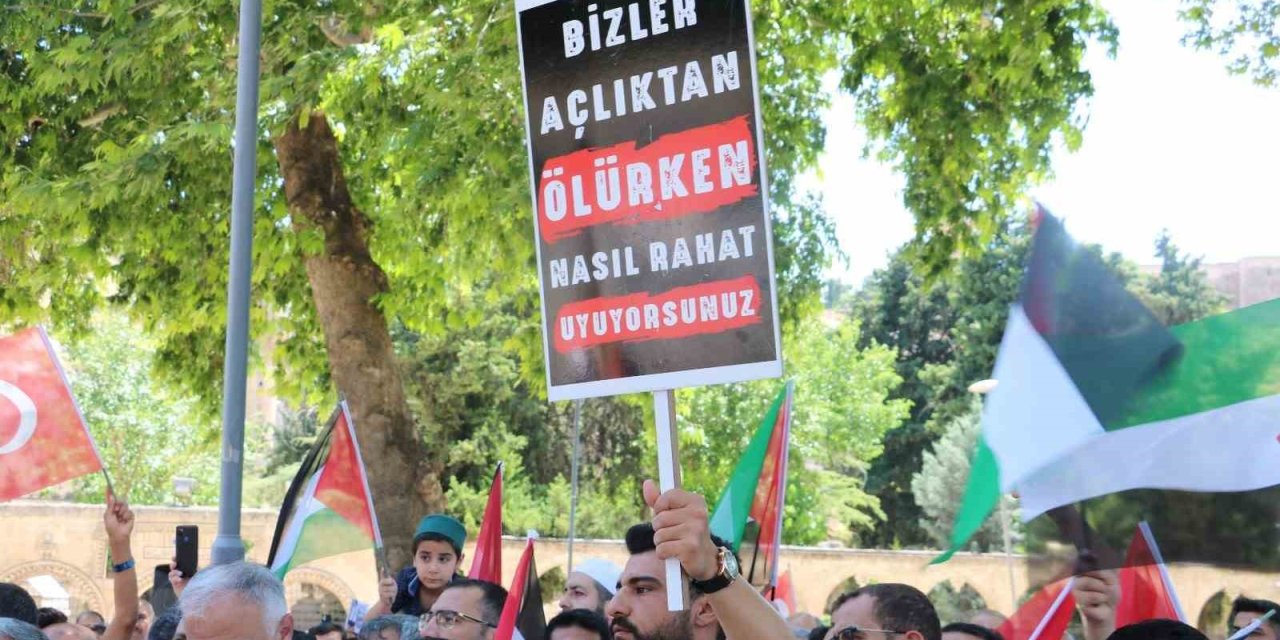 Şanlıurfa’da İsrail’e Tepki, Filistin’e Dua