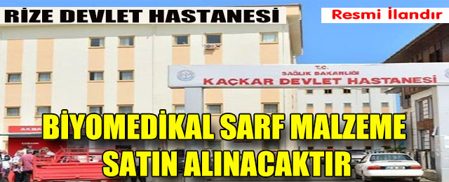 Biyomedikal Sarf Malzeme Satın Alınacaktır