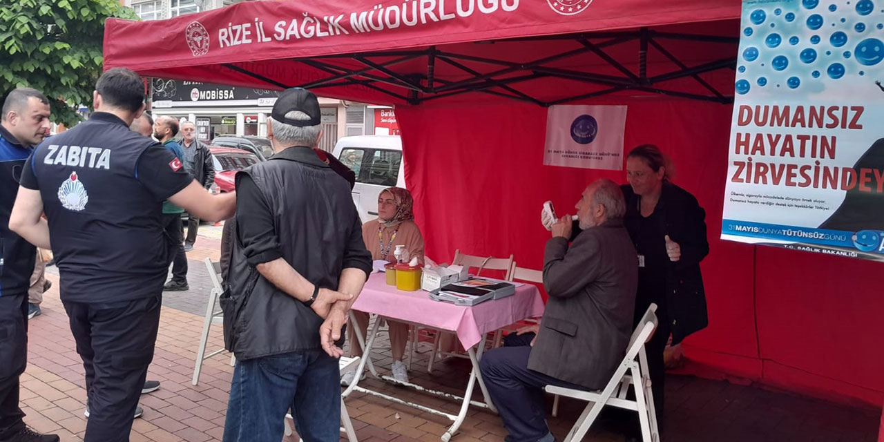 Rize’de "31 Mayıs Dünya Tütünsüz Günü" Etkinlikleri