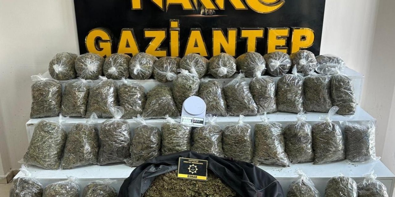 Gaziantep’te 56 Kilo Esrar Ele Geçirildi