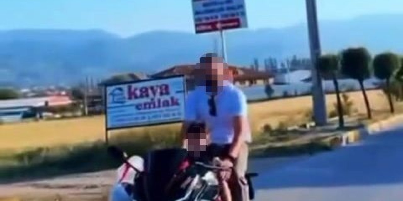Küçük Çocuklara Motosiklet Kullandırıp Sosyal Medyada Paylaştılar