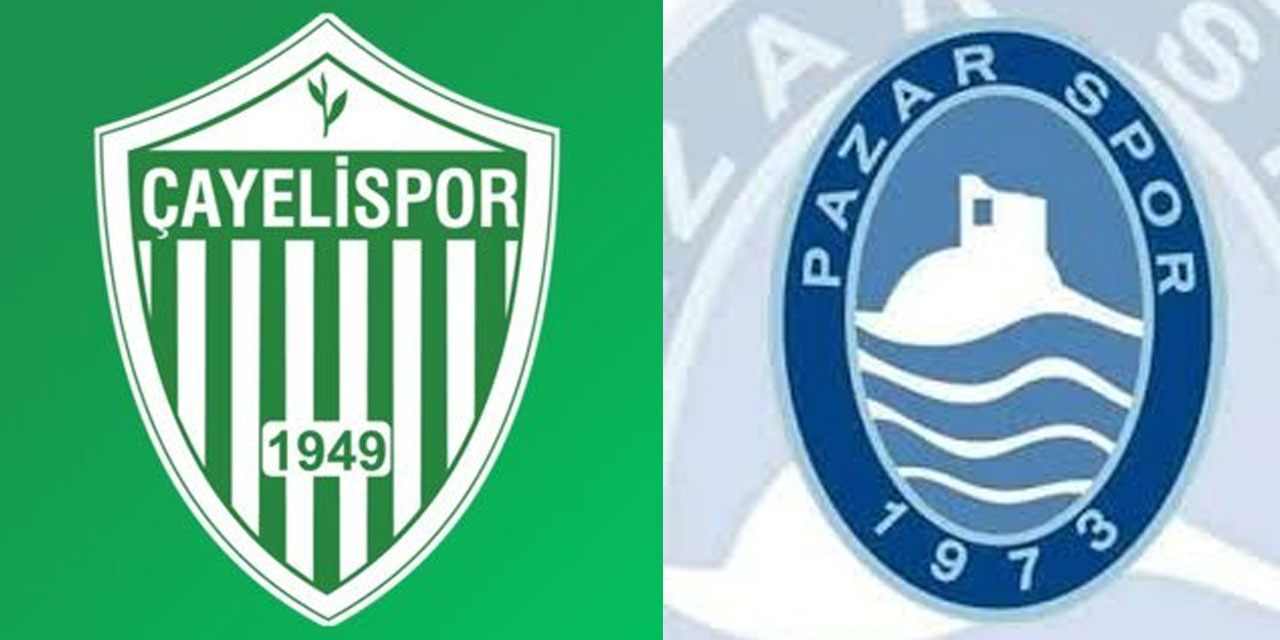 Çayelispor ve Pazarspor'un grupları ve rakipleri belli oldu