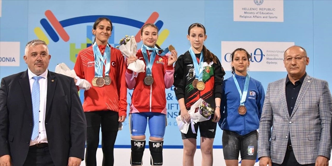 Milli haltercilerden Yıldızlar ve 15 Yaş Altı Avrupa Şampiyonası'nda 11 madalya