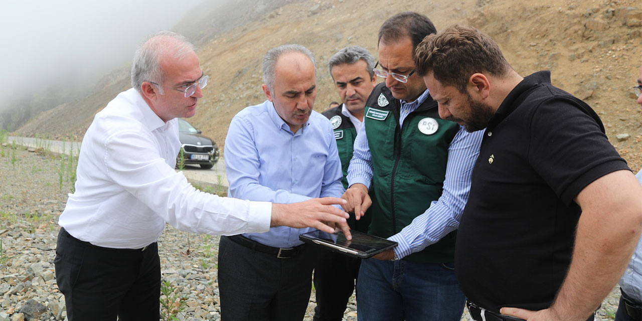 Milletvekili Avcı ve Başkan Metin, Çağrankaya Gölet Projesinde İncelemede Bulundu
