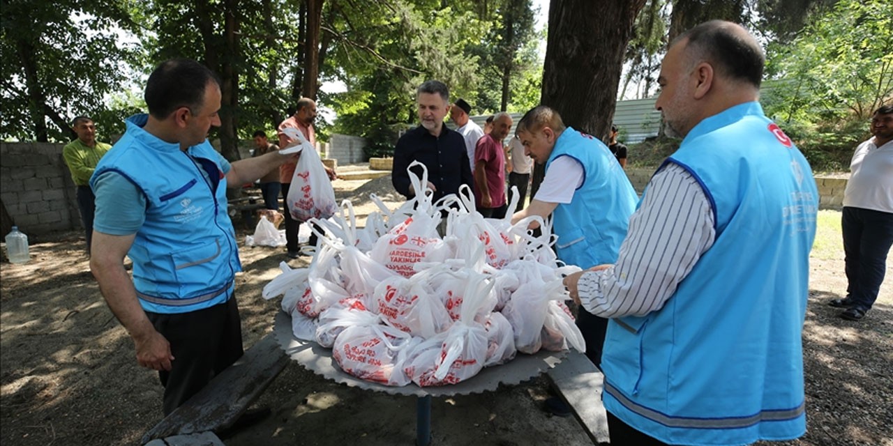 TDV, Gürcistan'ın çeşitli bölgelerinde kurban etleri dağıtıyor