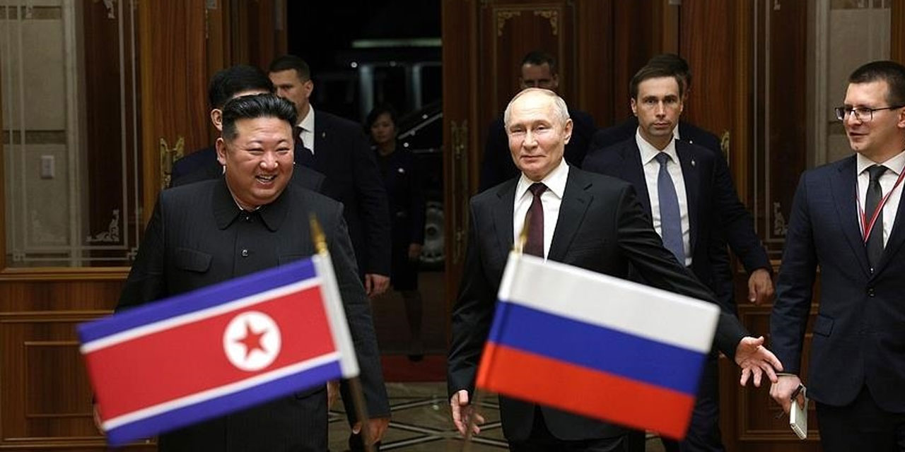 Rusya Devlet Başkanı Putin ile Kuzey Kore lideri Kim, Pyongyang'da görüştü