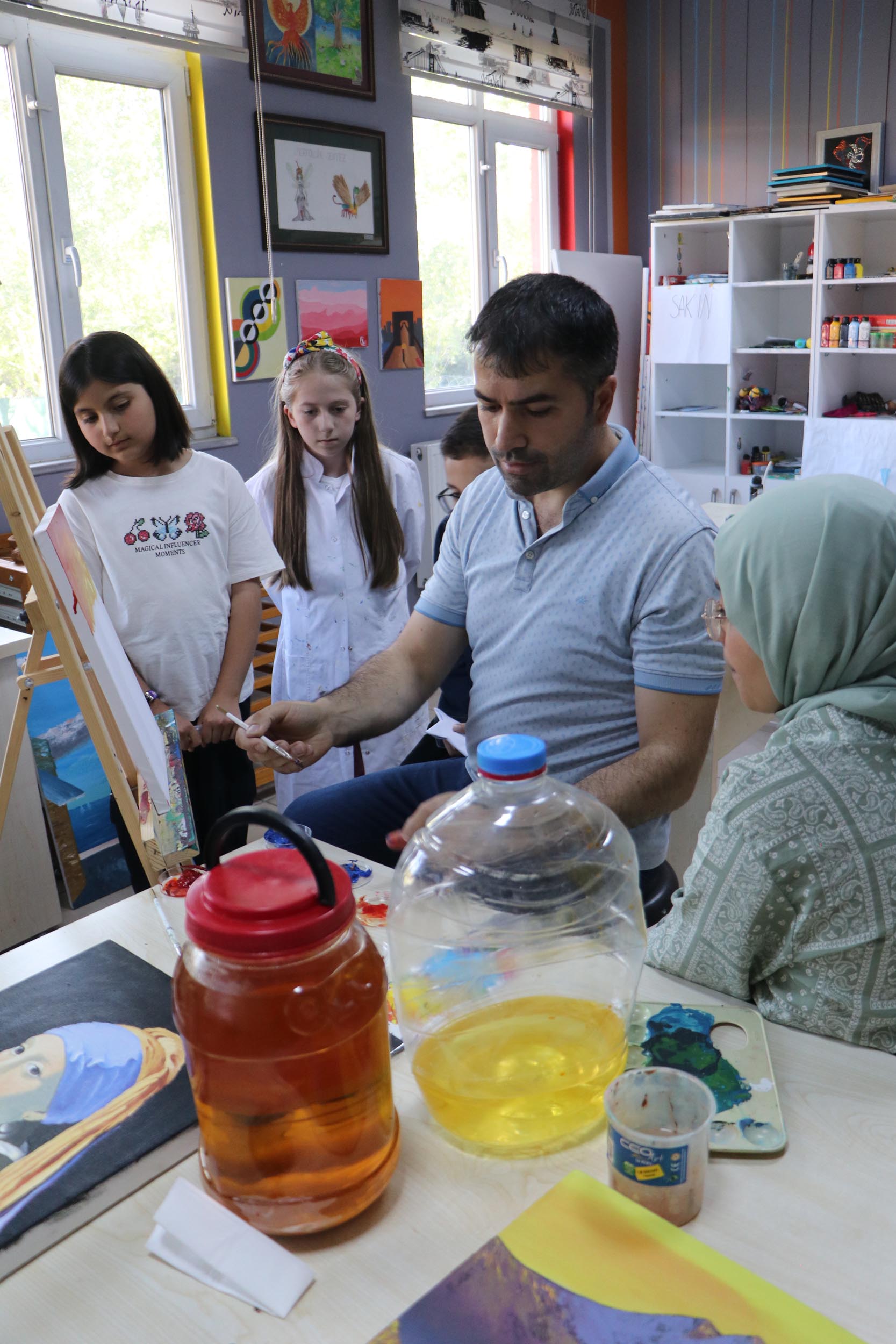 Atık yağları yağlı boyaya dönüştürdüler