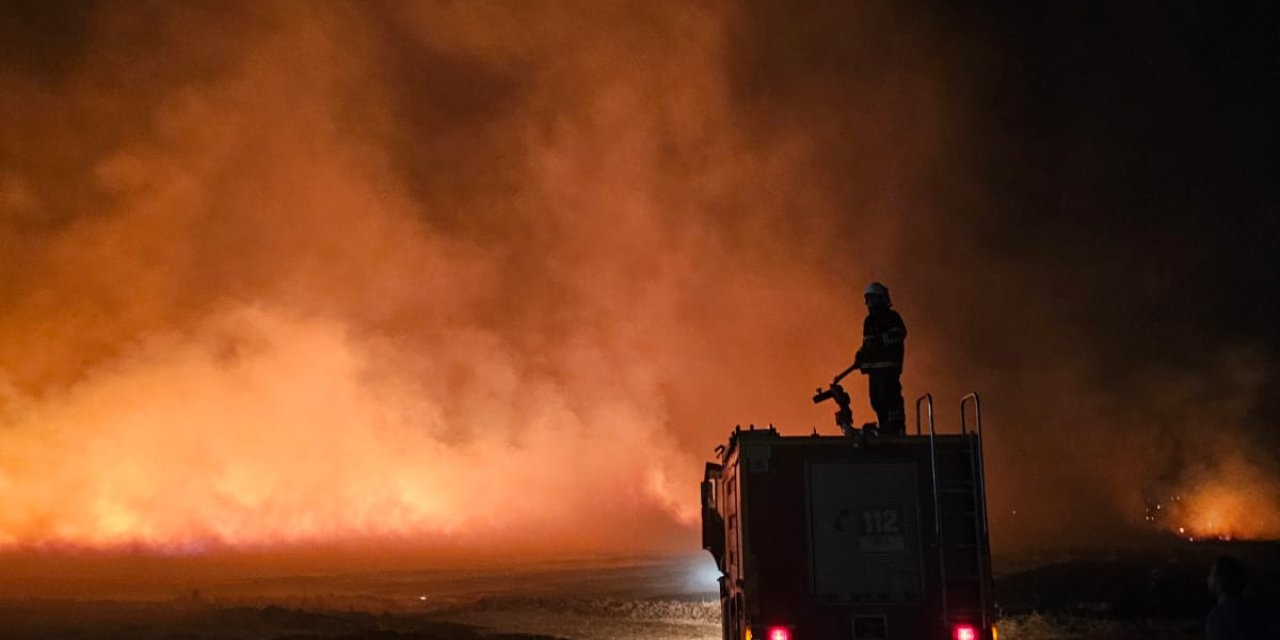 Mardin'de 5 Noktada Anız Yangını