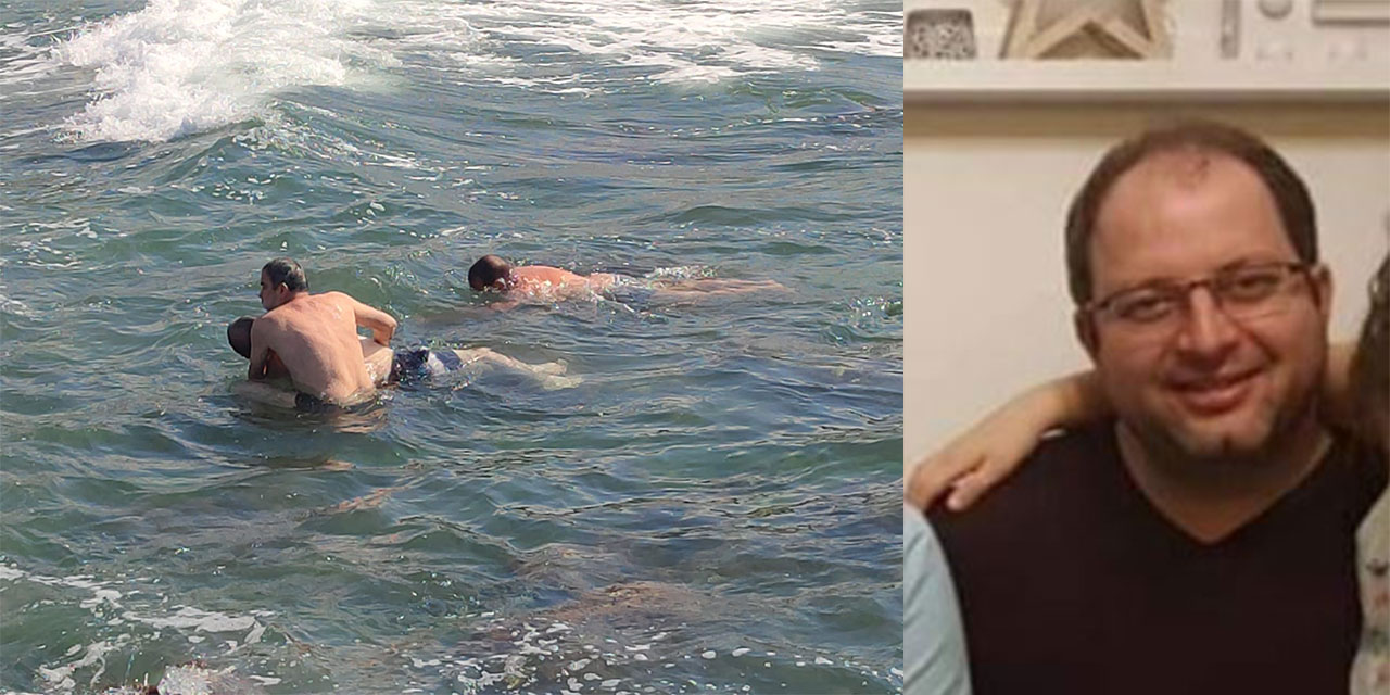 Tatil için geldiği memleketinde denizde boğuldu