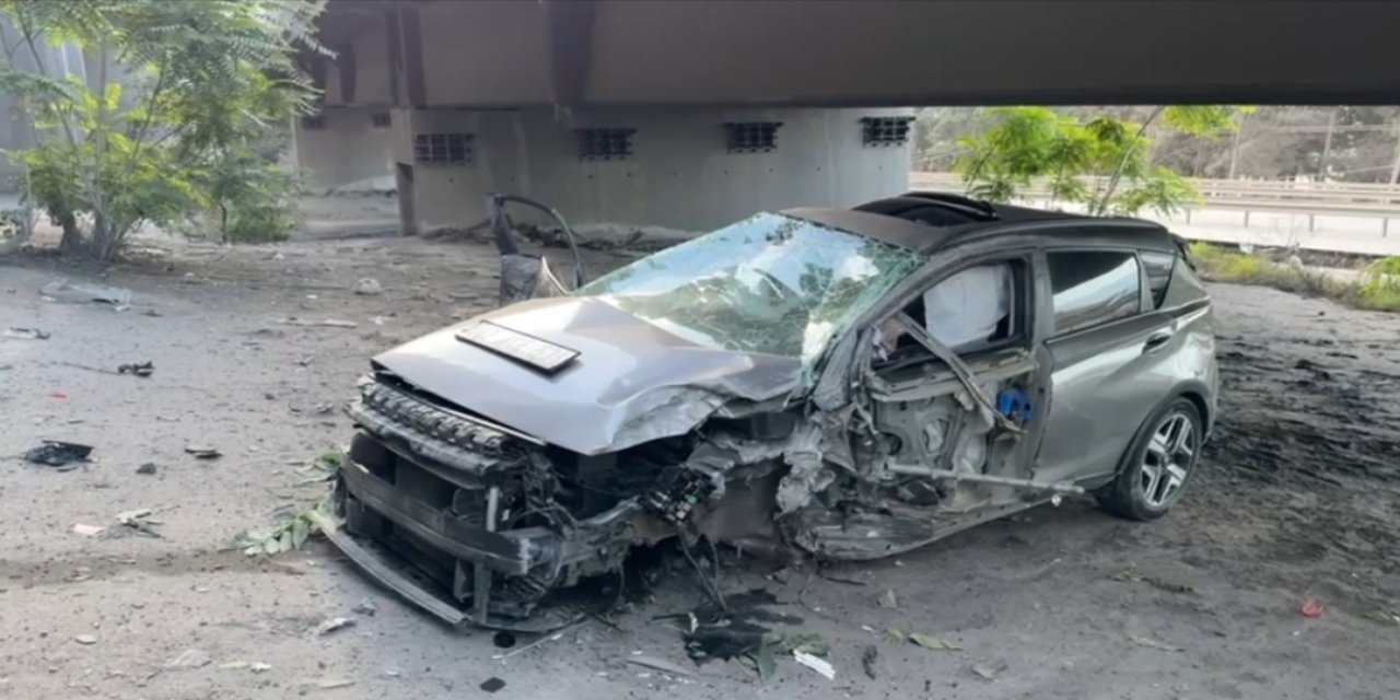 Otomobil Viyadükten Uçtu: 1 Yaralı