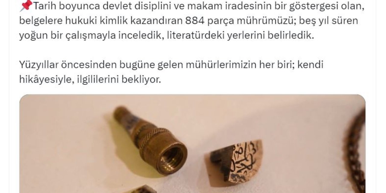 Tarihi Mühürler, Ankara'da Sergilenmeye Başlandı