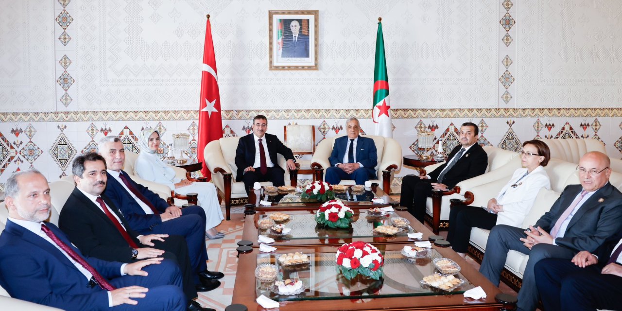 Cevdet Yılmaz, Cezayir Demokratik Halk Cumhuriyeti Başbakanı Larbaoui İle Görüştü