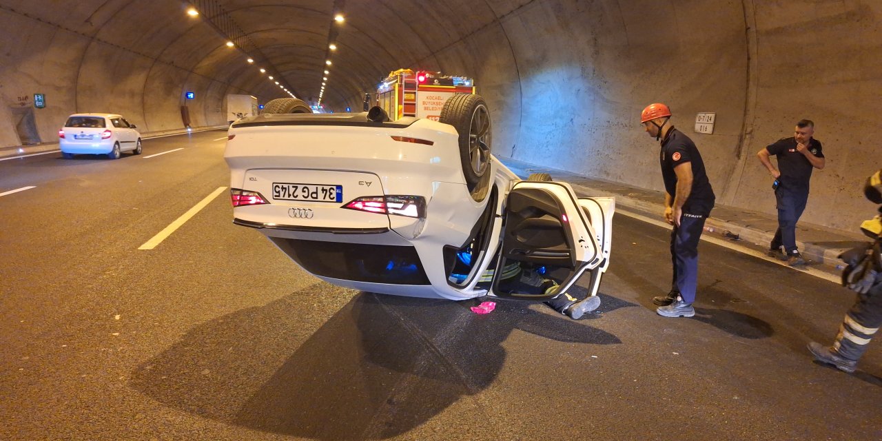 Kuzey Marmara Otoyolu'nda Tünelde Zincirleme Kaza