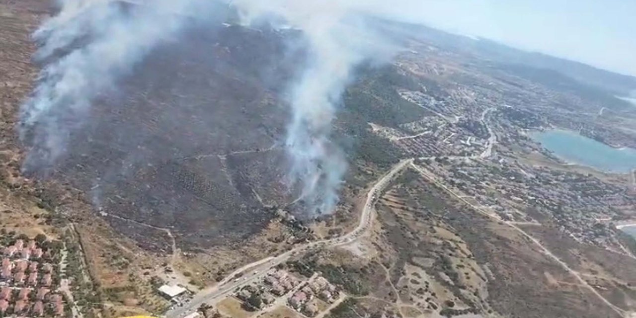 Çeşme'de Makilik Yangını