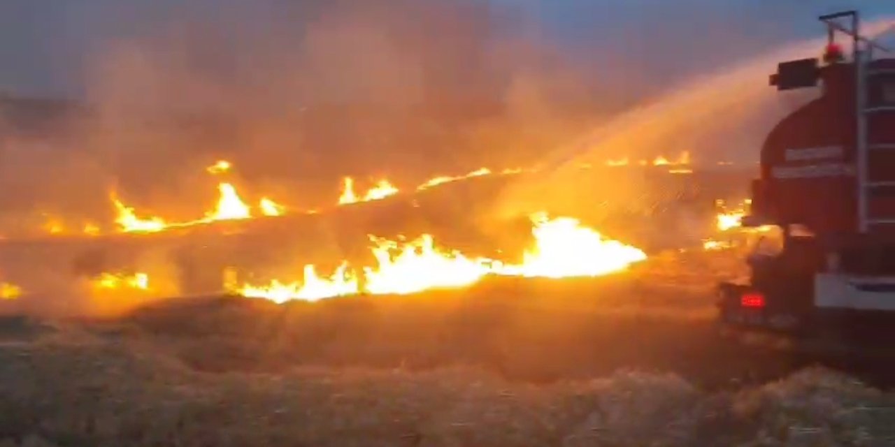 Batman'da Anız Yangını 1500 Dönümlük Alana Zarar Verdi