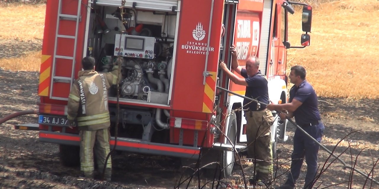 İstanbul-silivri'de Bir Saat Arayla Çıkan İki Yangında 10 Dönüm Alan Zarar Gördü