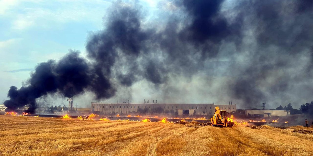 Tekirdağ Tır’da Çıkan Yangın Tarım Arazisine Sıçradı