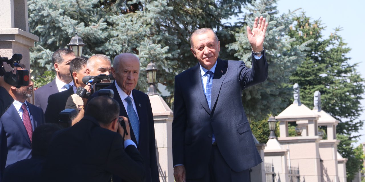Cumhurbaşkanı Erdoğan, Bahçeli İle Bir Araya Geldi (2)