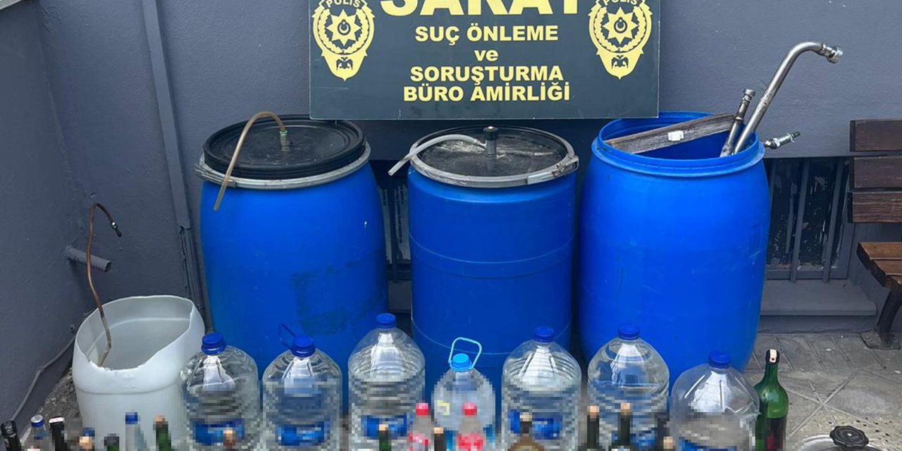 Tekirdağ'da 174 Litre Sahte İçki Ele Geçirildi