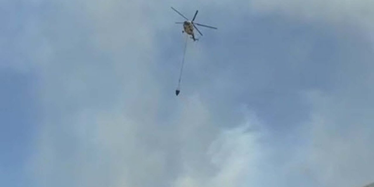 Söke'de Kağıt Fabrikasındaki Yangına, Havadan Müdahale Yeniden Başladı