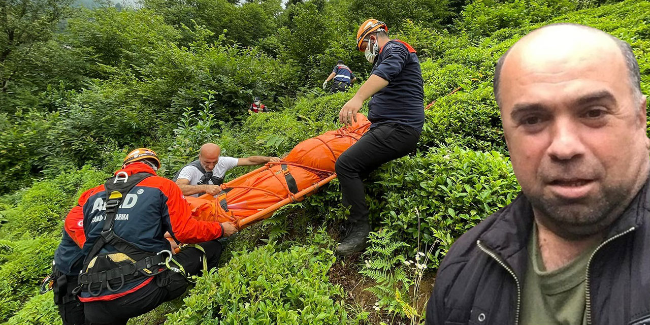 Rize'de Çay Bahçesinde Ot Temizliği Yapan Kişi Kalp Krizi Sonucu Hayatını Kaybetti